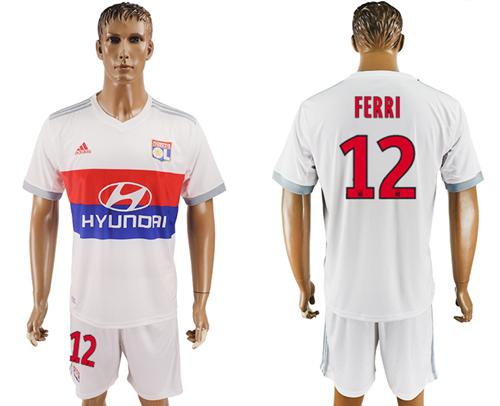 Lyon #12 FERRI Home Soccer Club Jersey - Click Image to Close